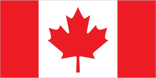Canadian Flag Magnet Mini
