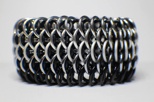 Black and Silver Dragonscale Cuff