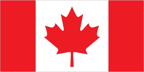 Canadian Flag Magnet Mini